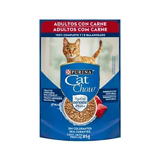 CAT CHOW POUCH ADULTO CARNE 