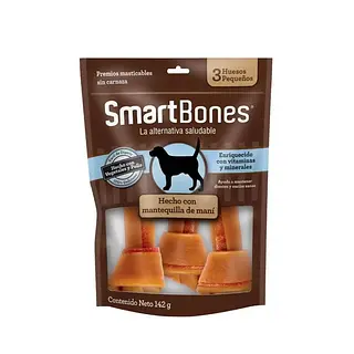 SMARTBONES MANTEQUILLA DE MANI X3 HUESOS
