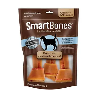 SMARTBONES MANTEQUILLA DE MANI X 2 HUESOS