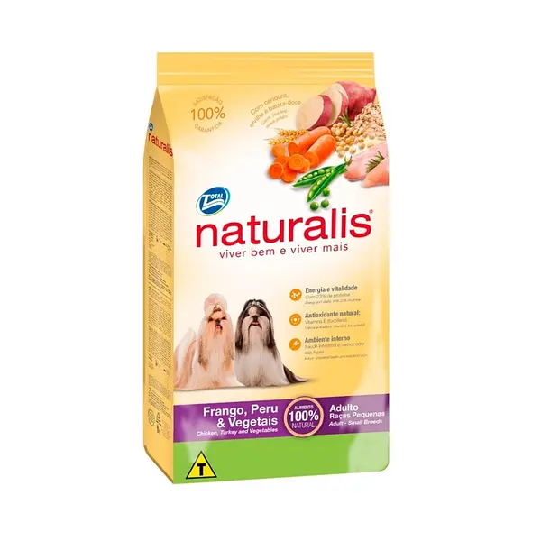 NATURALIS ADULTO RAZAS PEQUEÑAS FRANGO & VEGETALES 2KG